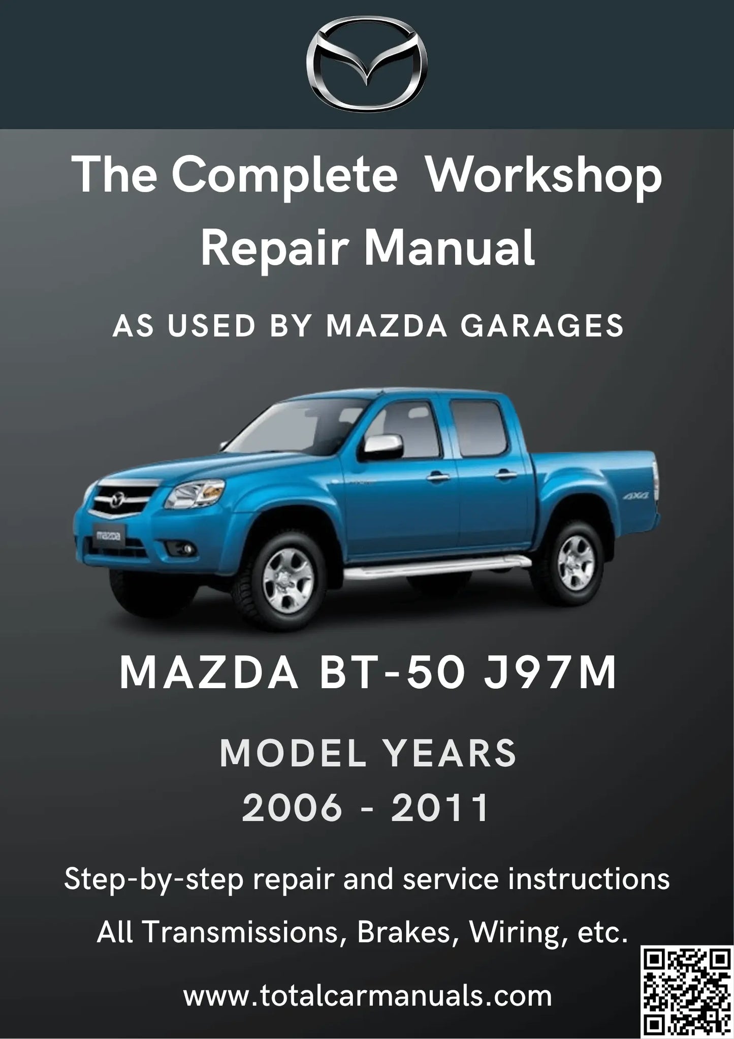 Mazda BT-50 J97M (2006-2011) workshop manual PDF cover