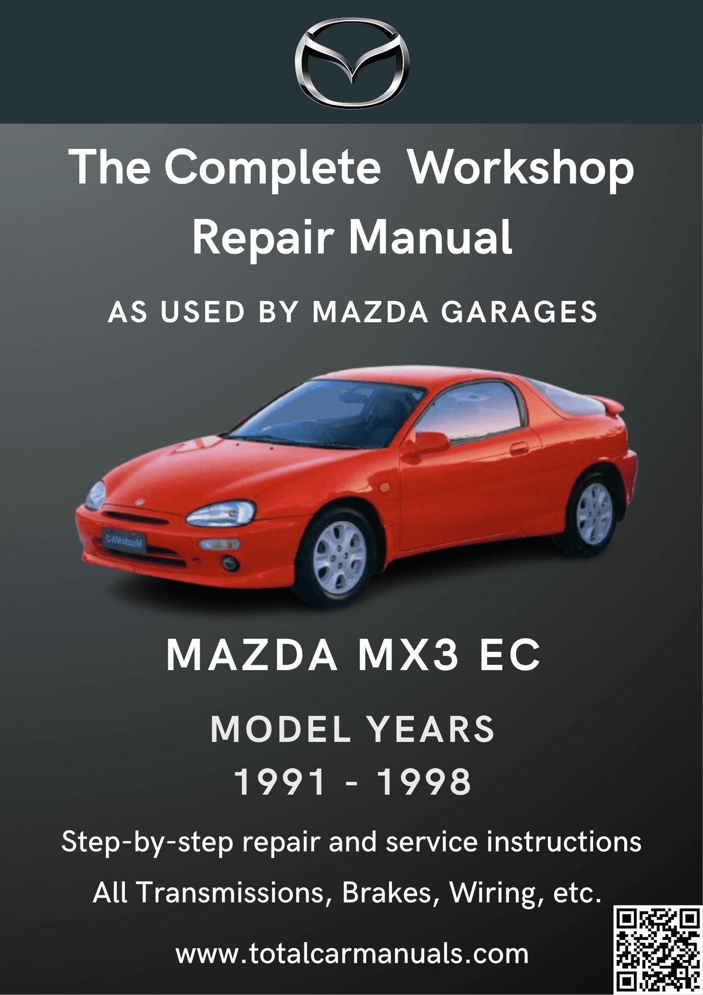 Mazda MX3 EC (1991-1998) workshop manual PDF cover