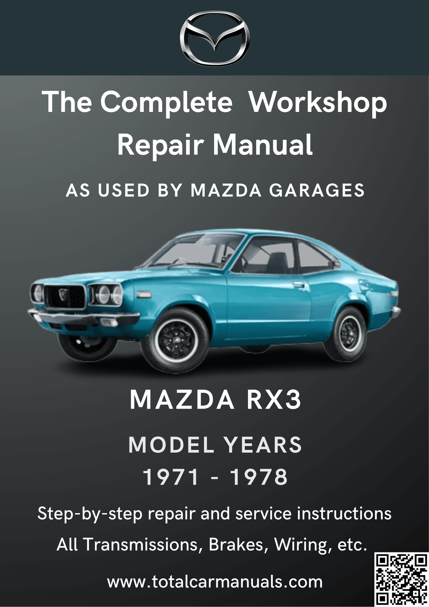 Mazda RX3 (1971-1978) workshop manual PDF cover