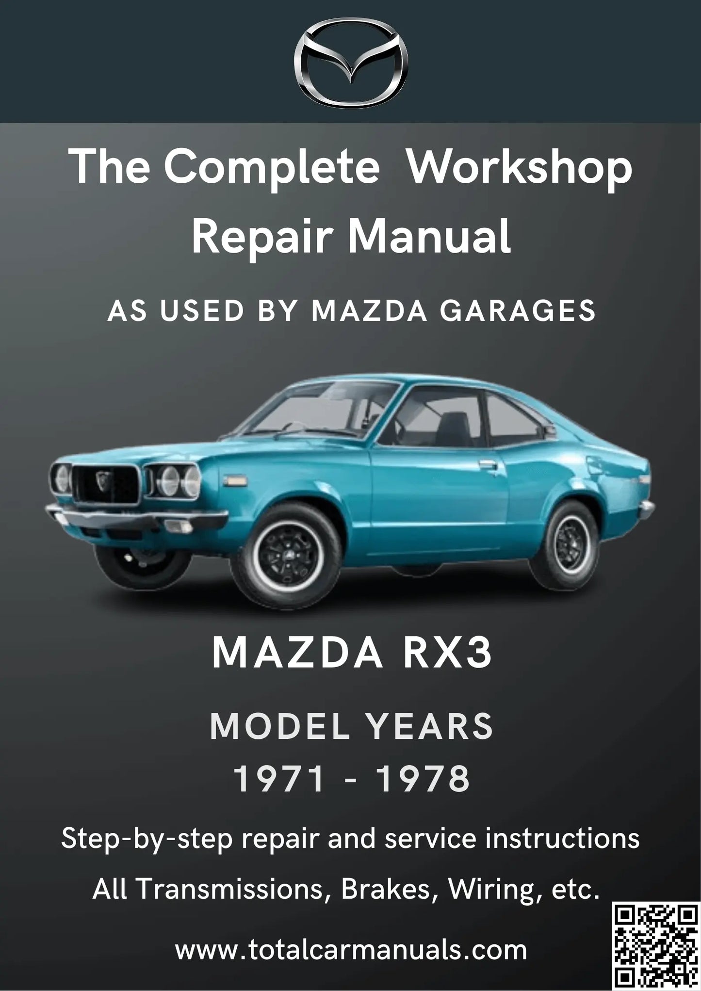 Mazda RX3 (1971-1978) workshop manual PDF cover
