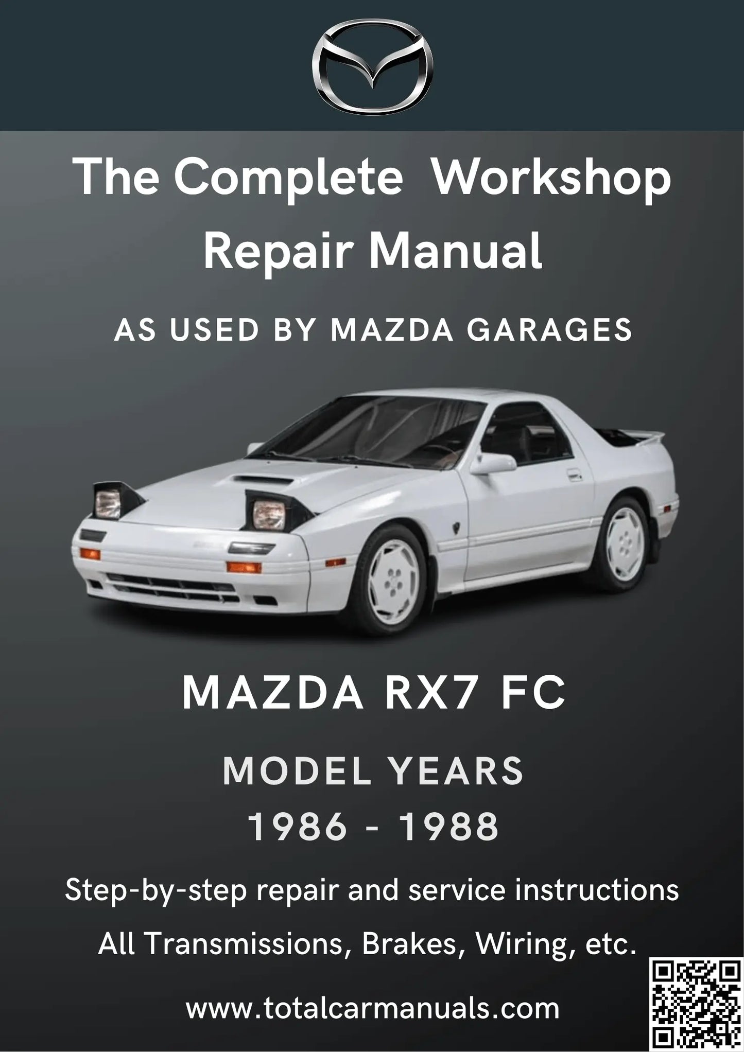 Mazda RX7 FC (1986-1988) workshop manual PDF cover
