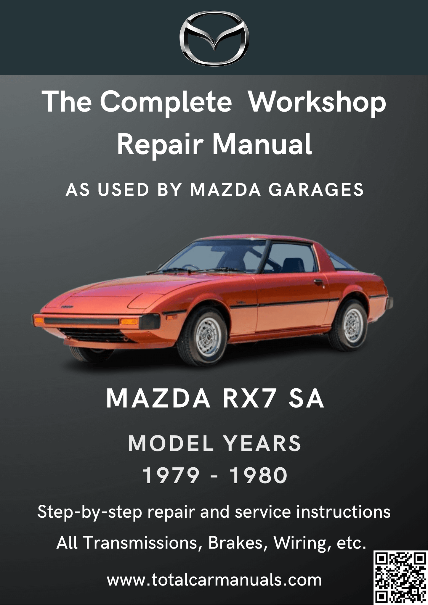 Mazda RX7 SA (1979-1980) workshop manual PDF cover