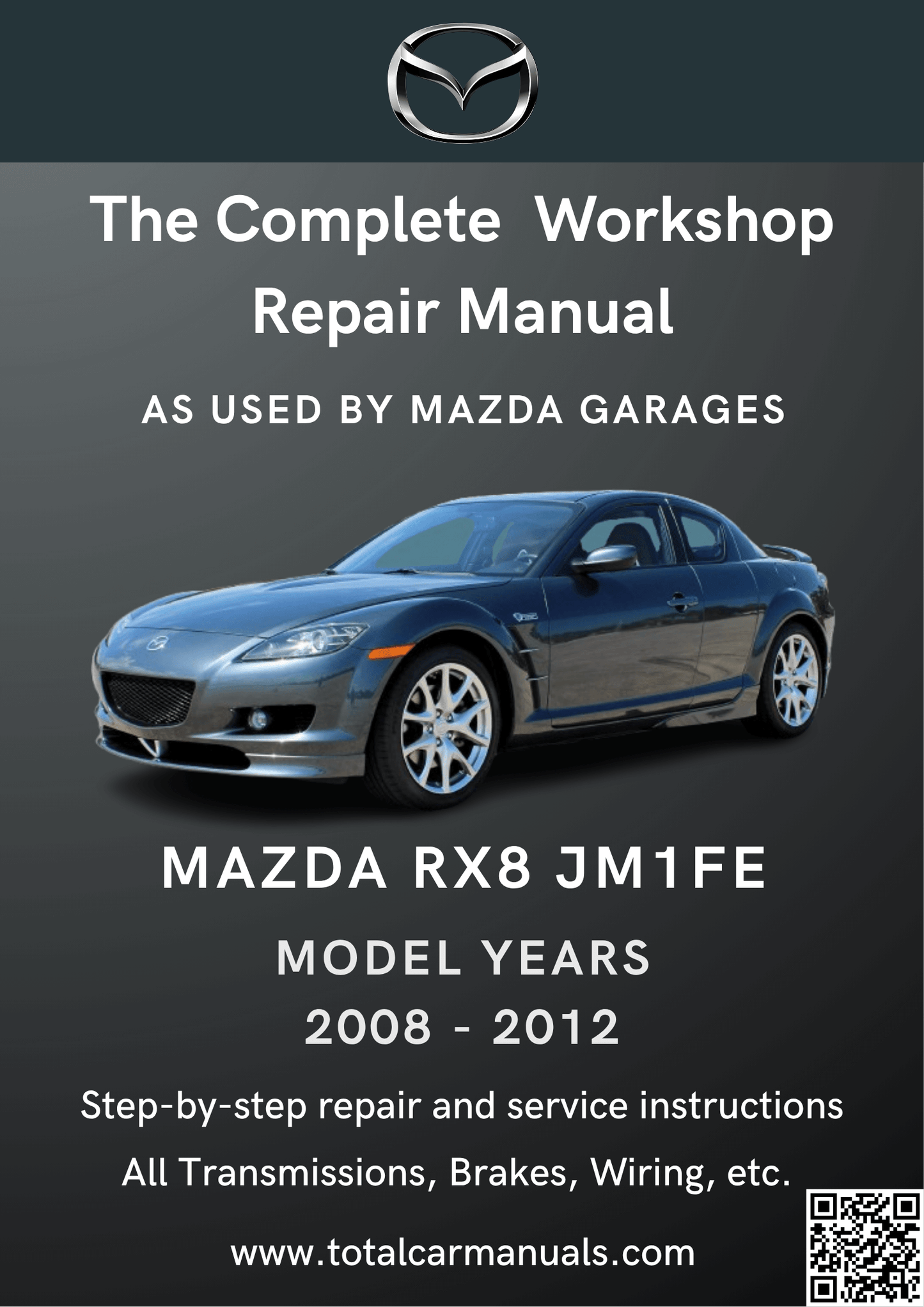 Mazda RX8 JM1FE (2008-2012) workshop manual PDF cover