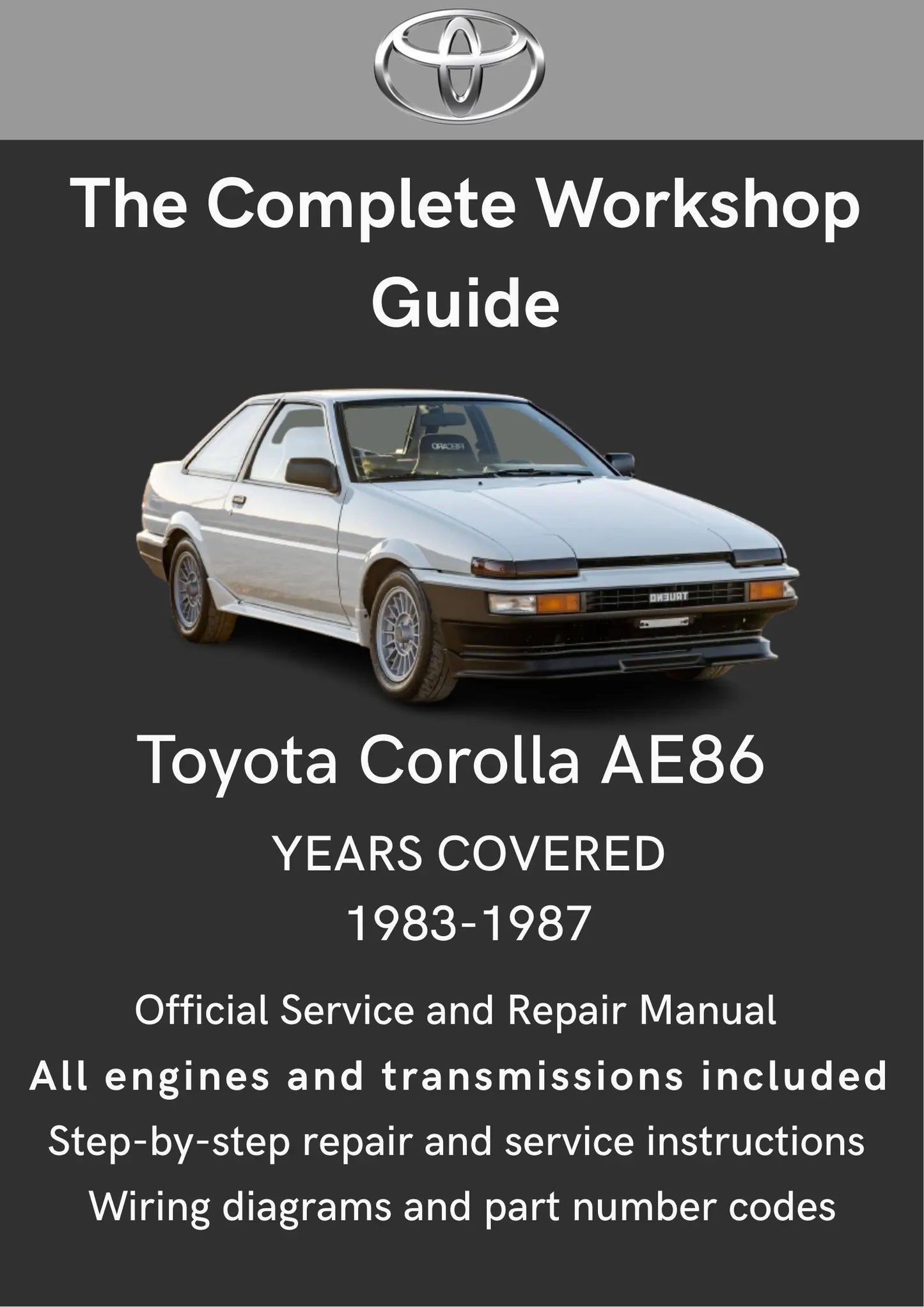 Toyota Corolla AE86 1983-1987 Toyota Workshop