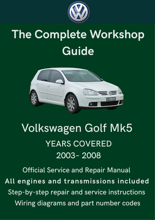Volkswagen Golf Mk5 2003-2008 Total Repair Manuals