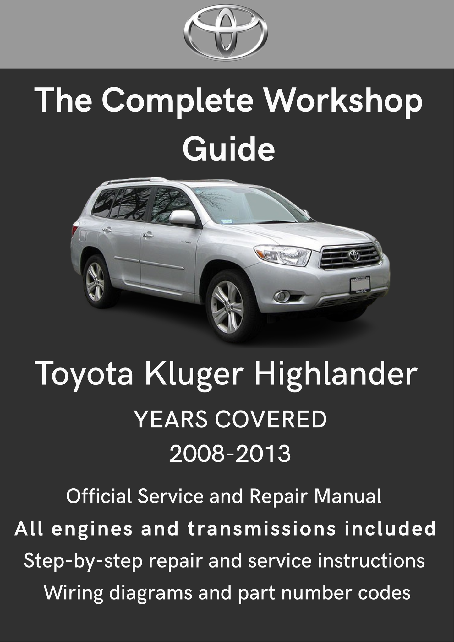 Toyota Kluger Highlander 2008-2013